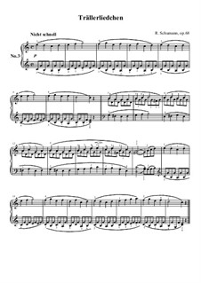No.3 Trällerliedchen (Humming Song): Para Piano by Robert Schumann