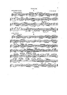Twelve Miniatures, Op.20: No.1-7, for violin and piano – solo part by César Cui