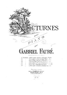 Three Nocturnes, Op.33: Nocturne No.1 in E Flat Minor by Gabriel Fauré