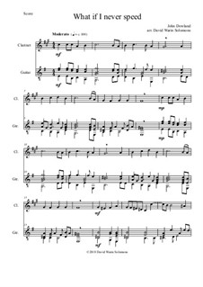 What if I never speed: para clarinete e guitarra by John Dowland