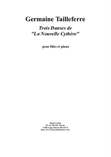 Trois Danses de 'La Nouvelle Cythère': para flauta e piano by Germaine Tailleferre