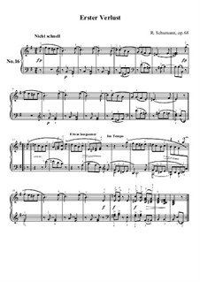 No.16 Erster Verlust (First Sorrow): Para Piano by Robert Schumann