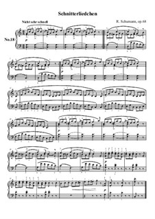 No.18 Schnitterliedchen (The Reaper's Song): Para Piano by Robert Schumann