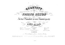 String Quartet No.58 in F Major, Hob.III/73 Op.74 No.2: versão para piano de quatro mãos by Joseph Haydn