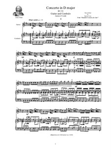 Concerto para alaúde e cordas em ré maior, RV 93: Version for guitar and cembalo (or piano) by Antonio Vivaldi