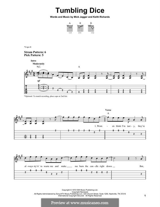Tumbling Dice (The Rolling Stones): Para guitarra com guia by Keith Richards, Mick Jagger