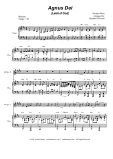 Agnus Dei: Duet for Bb-trumpet by Georges Bizet