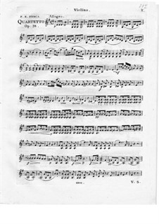 Quartet Brilliant No.2 for Flute, Violin, Viola and Cello, Op.38: parte do violino by Friedrich Fesca