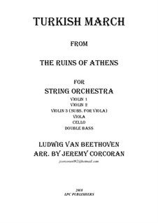 Turkish March: para orquetra de cordas by Ludwig van Beethoven