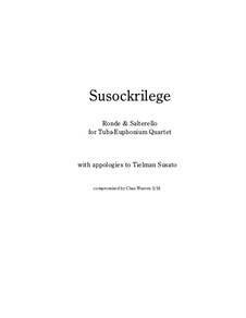 Susockrilege: For tuba-euphonium quartet by Tylman Susato