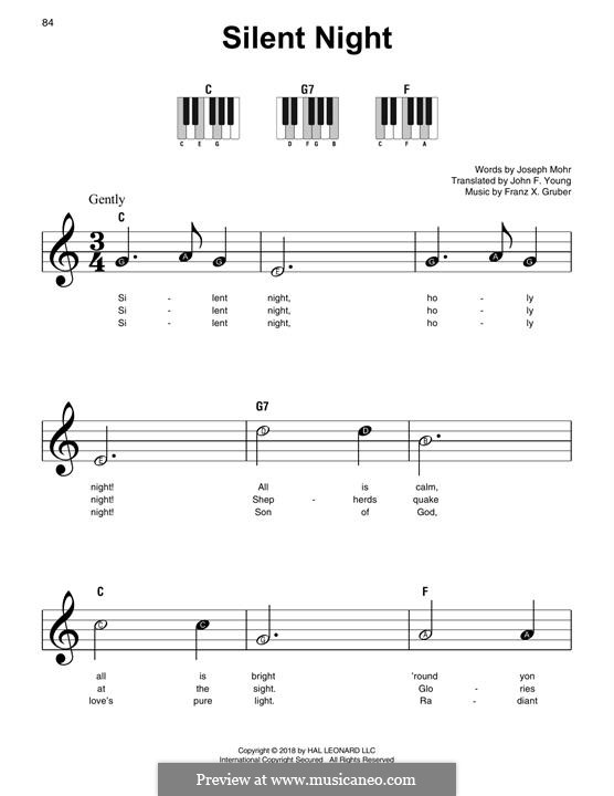 Piano version: para um único musico (Editado por H. Bulow) by Franz Xaver Gruber