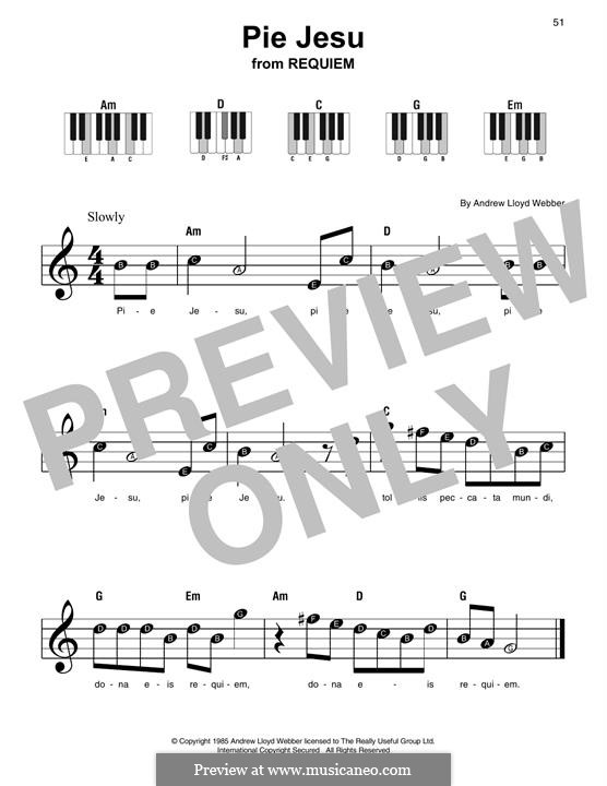 Pie Jesu (from Requiem) por A.L. ber Partituras on músicaNeo