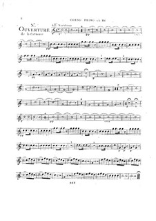 Overture to 'La caravane du Caire': trompa parte I - II by André Grétry