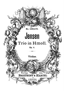 Piano Trio, Op.4: parte do violino by Gustav Jensen