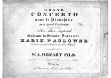 Concerto for Piano and Orchestra No.2 in E Flat Major, Op.25: arranjo para piano by Franz Xaver Wolfgang Mozart