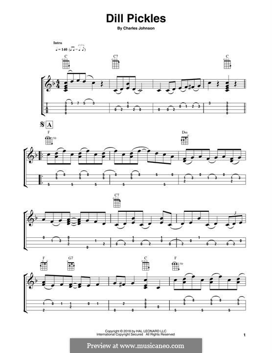 Dill Pickles: para ukulele by Charles F. Johnson
