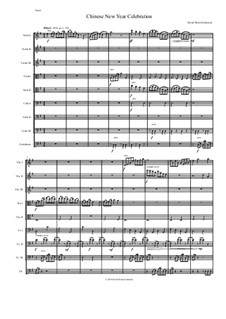 Chinese New Year Celebration: para orquetra de cordas by David W Solomons