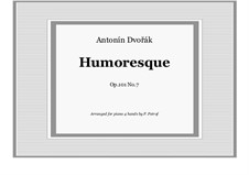 No.7 in G Flat Major: para piano de quadro mãos by Antonín Dvořák