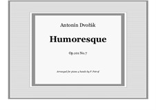 No.7 in G Flat Major: para piano de quadro mãos by Antonín Dvořák