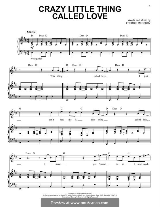 Vocal version: Para vocais e piano by Freddie Mercury