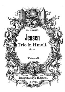 Piano Trio, Op.4: parte violoncelo by Gustav Jensen