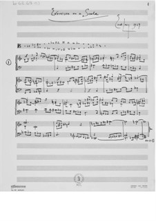 Exercises on a Scale: Para Piano by Ernst Levy