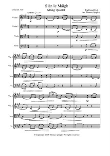 Slán le Máigh: para quartetos de cordas by folklore