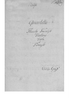 Quartet for Flute and Strings in E Flat Major: Quartet for Flute and Strings in E Flat Major by Friedrich Hartmann Graf