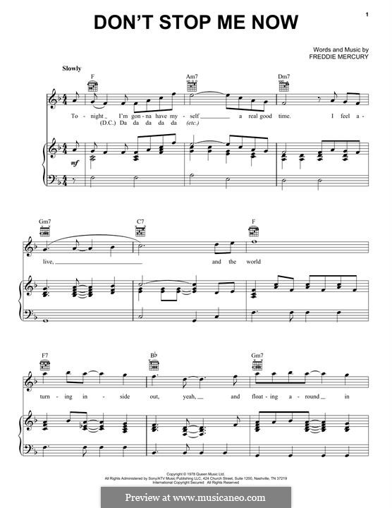 Vocal version: Para vocais e piano (ou Guitarra) by Freddie Mercury