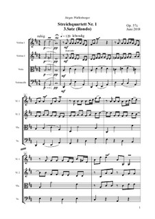 Streichquartett Nr.1: 3. Satz, Op.57c by Jürgen Pfaffenberger