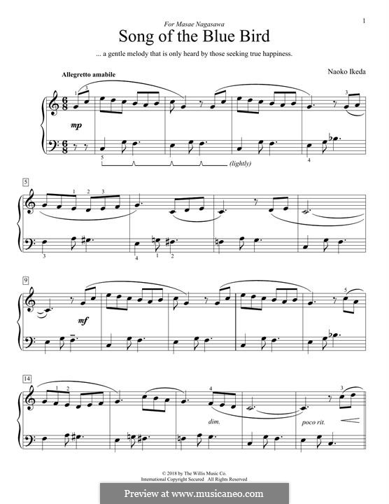 Song of the Blue Bird: Para Piano by Naoko Ikeda