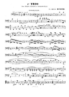 Piano Trio No.1 in A Major, Op.8: parte violoncelo by Napoléon Henri Reber