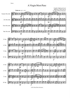 A Virgin Most Pure: Para quarteto gravado by folklore