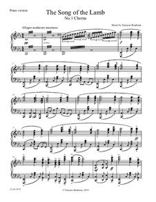 The Song of the Lamb: No.1 Chorus (Piano version) by Francois Boudreau