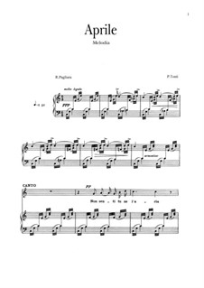 Aprile: Para vocais e piano by Francesco Paolo Tosti