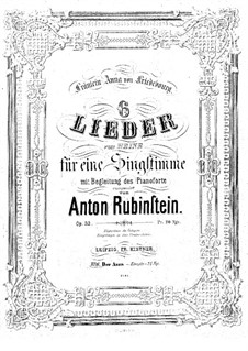 The Asra, Op.32 No.6: Em G menor by Anton Rubinstein
