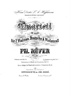 String Quartet No.1 in D Minor, Op.20: violino parte II by Philipp Rüfer