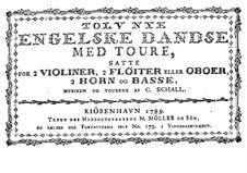 Twelve New English Dances: Edition 1789 by Claus Schall