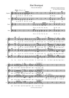 Hari Bouriquet (Gee up little donkey): SATB by Claudin de Sermisy