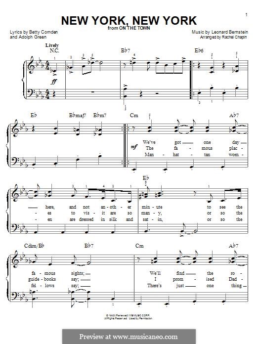 New York, New York (Frank Sinatra) por L. Bernstein em músicaNeo
