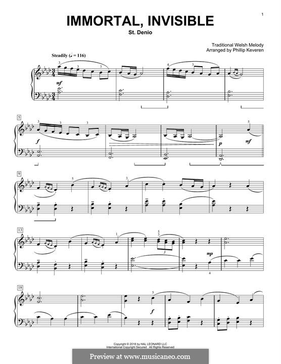 Immortal, Invisible: Para Piano by folklore