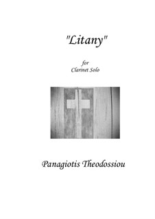 Litany: For clarinet solo, Op.61b by Panagiotis Theodossiou
