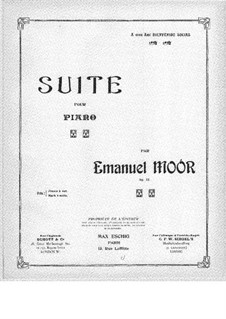 Suite for Piano, Op.77: Suite para Piano by Emanuel Moór