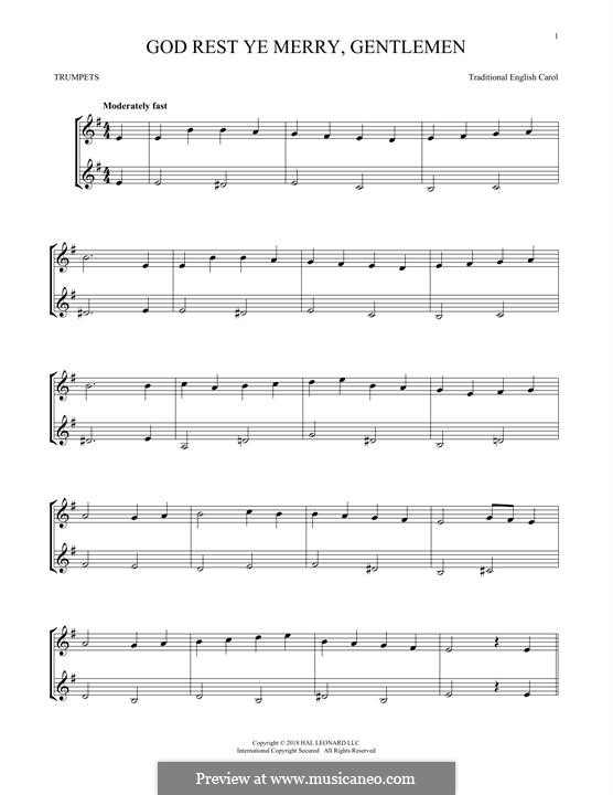 Instrumental version: For two trumpets by folklore