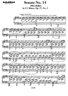All Movements: para um único musico (Editado por H. Bulow) by Ludwig van Beethoven