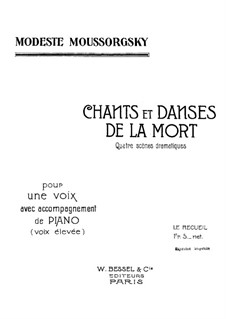 Songs and Dances of Death: Para vocais e piano by Modest Mussorgsky