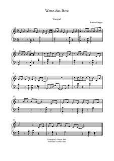 Lied - und Choralvorspiele. Band 8: Nr.5 Wenn das Brot, das wir teilen by Eckhard Deppe
