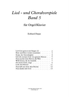 Lied - und Choralvorspiele. Band 5: Vollständiger Satz by Eckhard Deppe