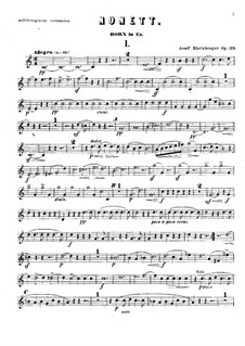 Nonet in E Flat Major, Op.139: Horn in Es part by Josef Gabriel Rheinberger