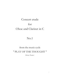 Concert etude for oboe and clarinet in C No.1: Concert etude for oboe and clarinet in C No.1 by Hristo Tsanov